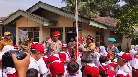 Ekspedisi Merah Putih Polda Riau Hadir Hingga Pelosok Tanjung Belit Selatan